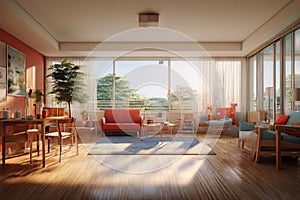 retirement home Rendered in VRAY photo