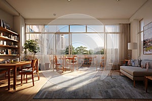 retirement home Rendered in VRAY photo