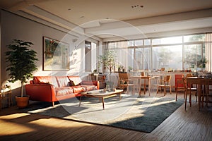 retirement home Rendered in VRAY photo