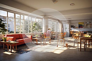 retirement home Rendered in VRAY photo