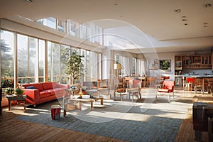 retirement home Rendered in VRAY photo