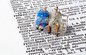 Retirement pension conceptual image