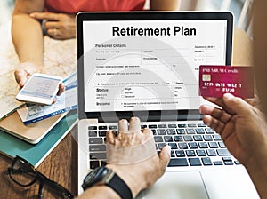 Retirement Plan Loan Liability Tax Form Concept