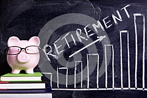 Retirement plan piggy bank savings growth planning