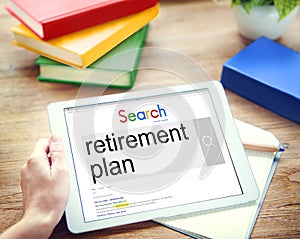 Retirement Plan Wealth Worth Security Management Concept