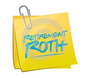 retirement roth memo post illustration