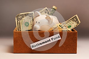 Retirement savings in box