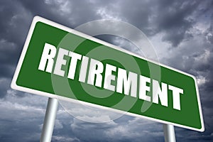 Retirement sign