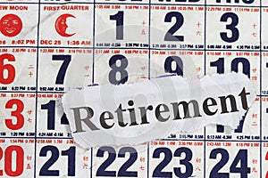 Retirement word