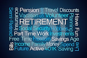 Retirement Word Cloud