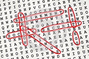 Retirement Word Search Puzzle