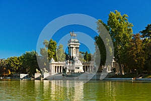 Retiro Park in Madrid Spain photo