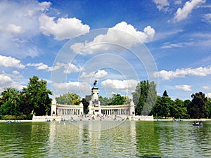 Retiro Park Madrid Spain