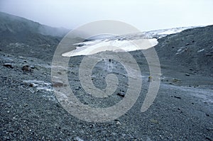 Retreating Glacier, Alberta, Canada