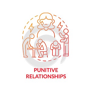 Retributive partner concept icon