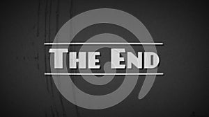 Retro 1940s-style Movie Cinema Caption Board With The Wording ‘The End’