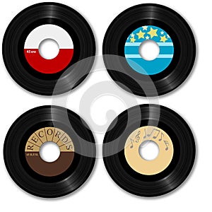 Retro 45 RPM Record