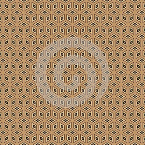 Retro Abstract Brown Square Cube Texture Background Pattern Square