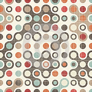 Retro abstract colorful seamless pattern