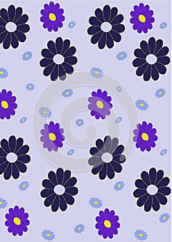 Retro abstract floral Pattern