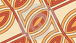Retro Abstract Geometric Pattern Seamless Background, vector design Generative AI