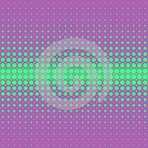 Retro abstract halftone dot pattern background - vector design from circles