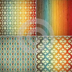 Retro abstract seamless pattern