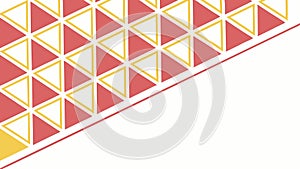 Retro Abstract Triangle Pattern in Warm and Cool Hues, vector design Generative AI