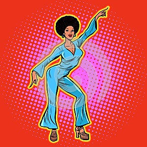 Retro African disco dance