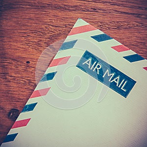 Retro Air Mail Envelope