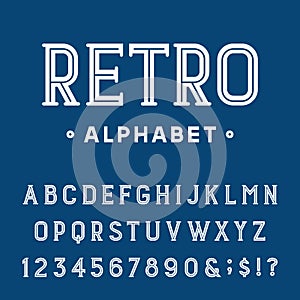 Retro Alphabet Vector Font