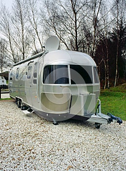 Retro American camping trailer