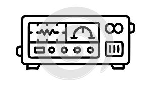 Retro Analog Control Panel, Vintage Electronics, vector design Generative AI