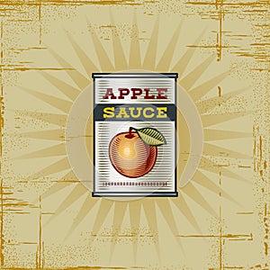 Retro Apple Sauce Can