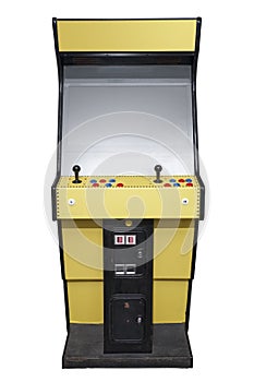 Retro arcade machine photo