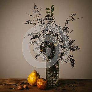 Retro autumn still life