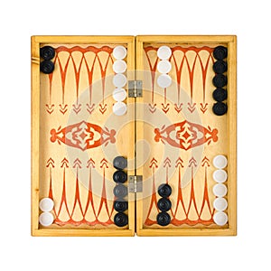 Retro backgammon game