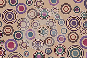 Retro background with circles