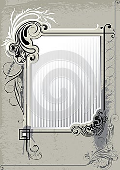 Retro background frame