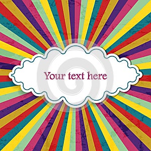 Retro background for your text