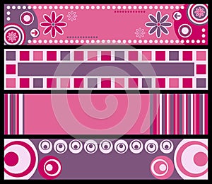 Retro Banners [Pink]