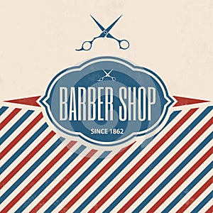 Retro Barber Shop Vintage Template