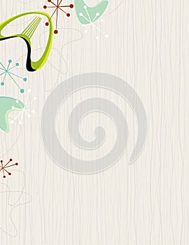 Retro Barkcloth Frame