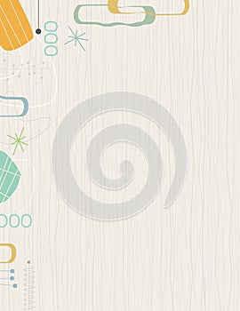 Retro Barkcloth Frame