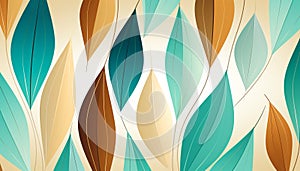 Retro barkcloth inspired abstract background with intricate design and vibrant colors photo