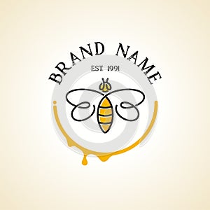 Retro Bee Logo