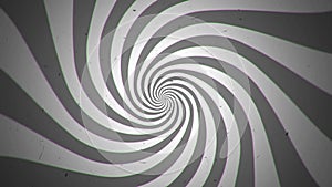 Retro Black and White Spiral Time Tunnel