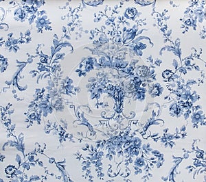 Retro Blue Floral img