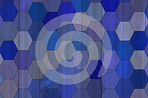 Retro blue hex abstract background