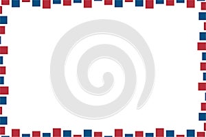 Retro of border and frame of rectangle of regular pattern. Set 11